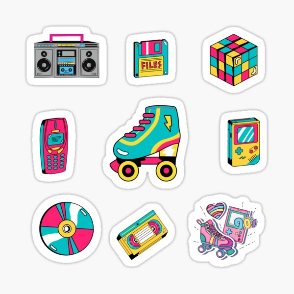 90s Stickers Assorted 80s Sticker Pack Vintage Random Sticker Pack