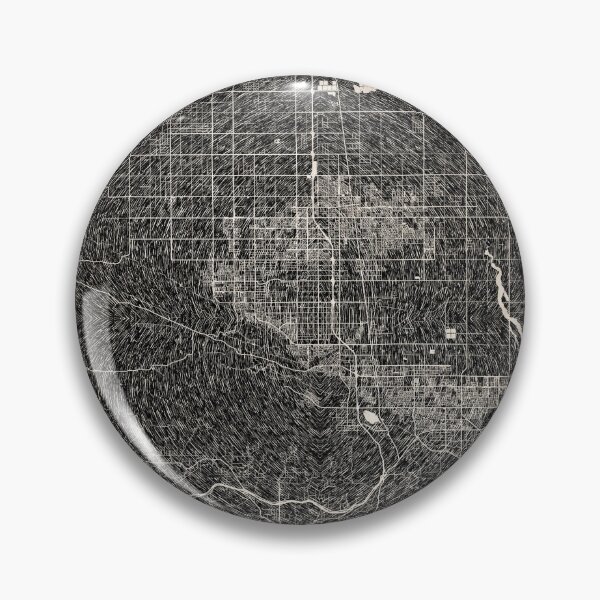 Item preview, Lancaster map California Ink lines 2 designed and sold by InkMaps.