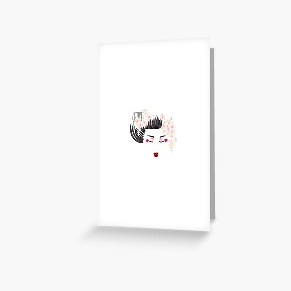 Japanese Geisha Greeting Card