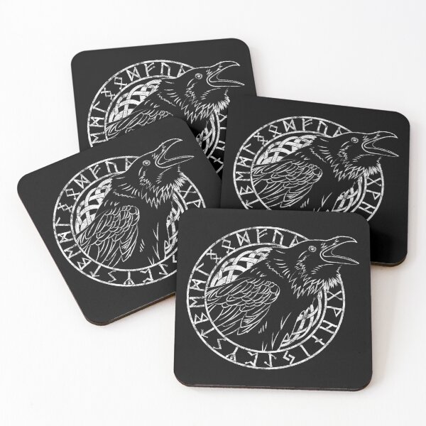 Item preview, Distressed Odins Raven, Huginn or Munnin designed and sold by ProfCatPardus.