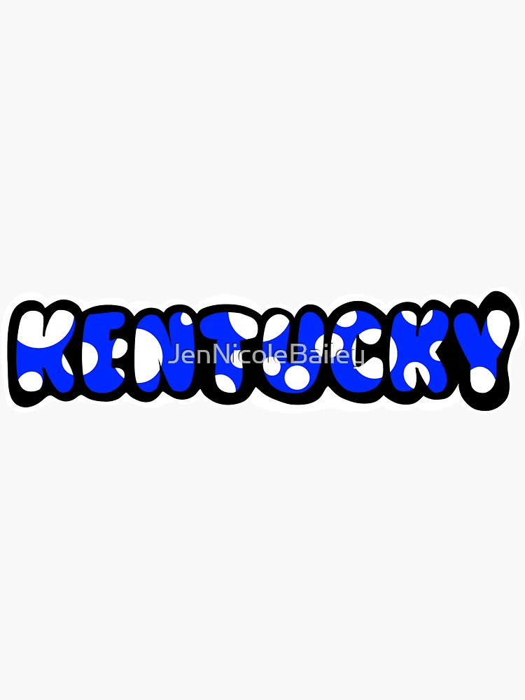 Kentucky  Sticker for Sale by JenNicoleBailey