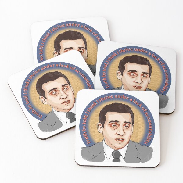 Item preview, "I Thrive Under a Lack of Accountability" Michael Scott Quote  designed and sold by catalinaloren.