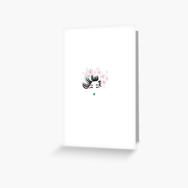 Japanese Geisha Greeting Card
