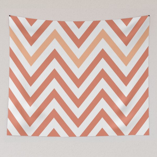 Item preview, Coral peach zig zag pattern designed and sold by BLMcreations.