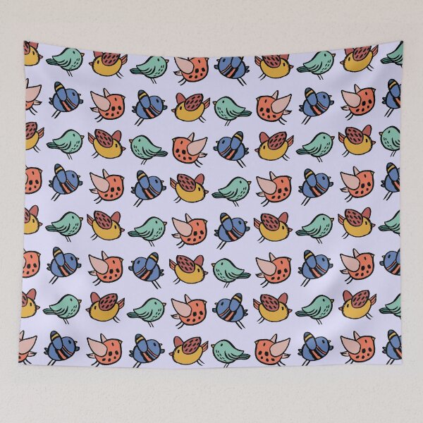 Item preview, Cute Scandi bird pattern designed and sold by NatureArtUK.
