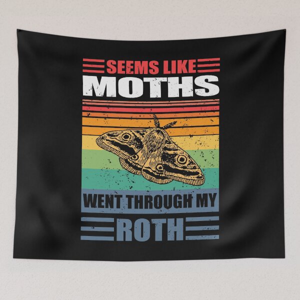 Item preview, Vintage Moths Retro Moth 401 K ROTH Investment Retirement Betularia Noctuid Lover Gift designed and sold by TheAplus.