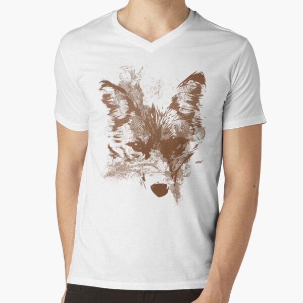 Benday Fox V-Neck T-Shirt