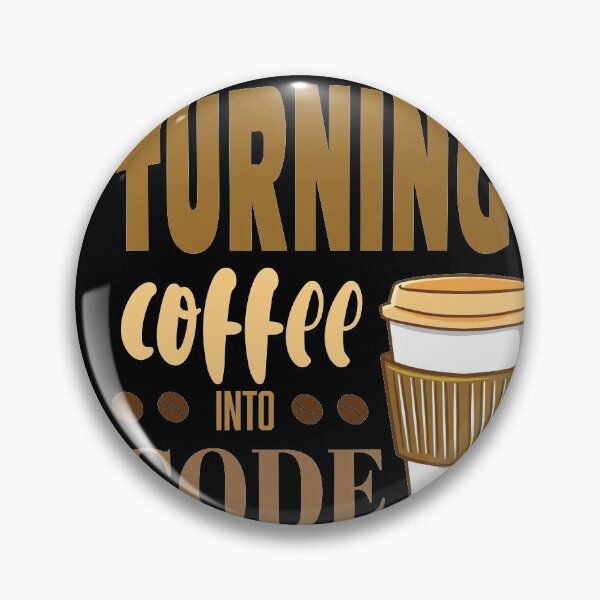Item preview, Turning coffee into code - coffee/takeaway cup designed and sold by Code  Monkeys.