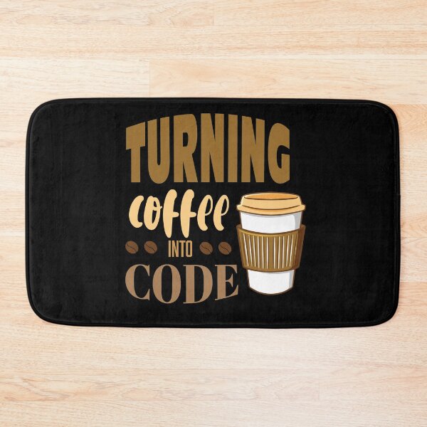 Item preview, Turning coffee into code - coffee/takeaway cup designed and sold by Code  Monkeys.
