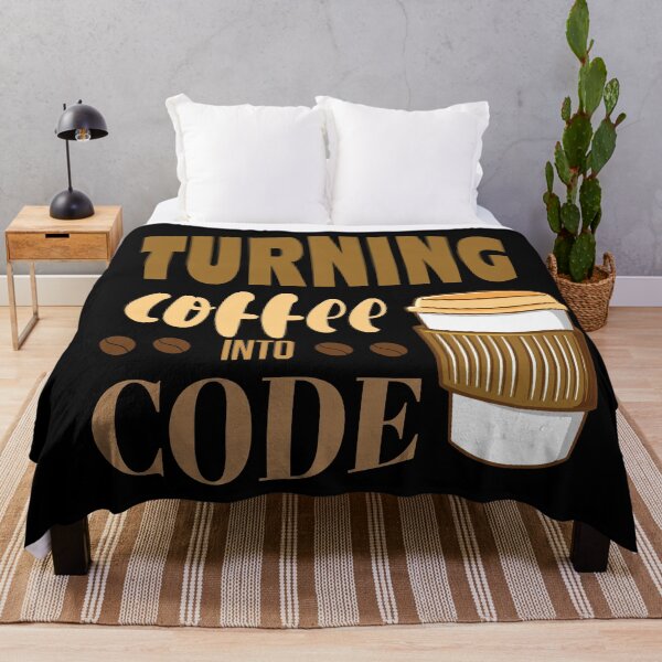 Item preview, Turning coffee into code - coffee/takeaway cup designed and sold by Code  Monkeys.