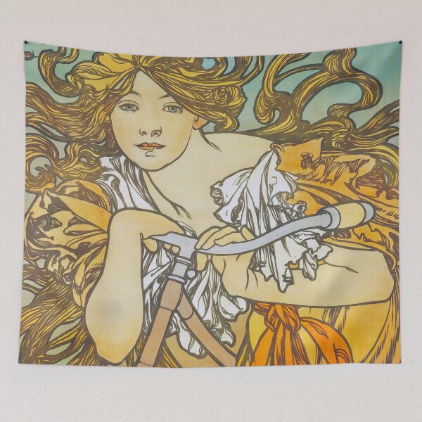 Item preview, Cyclist by Mucha designed and sold by academic-art.