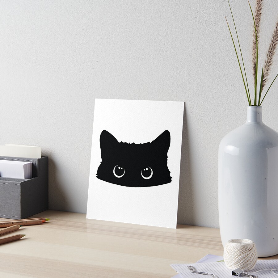 Funny Sneaky Cat | Art Board Print