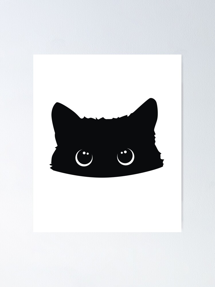 Cute Cat Sneak Peak Sticker for iOS & Android