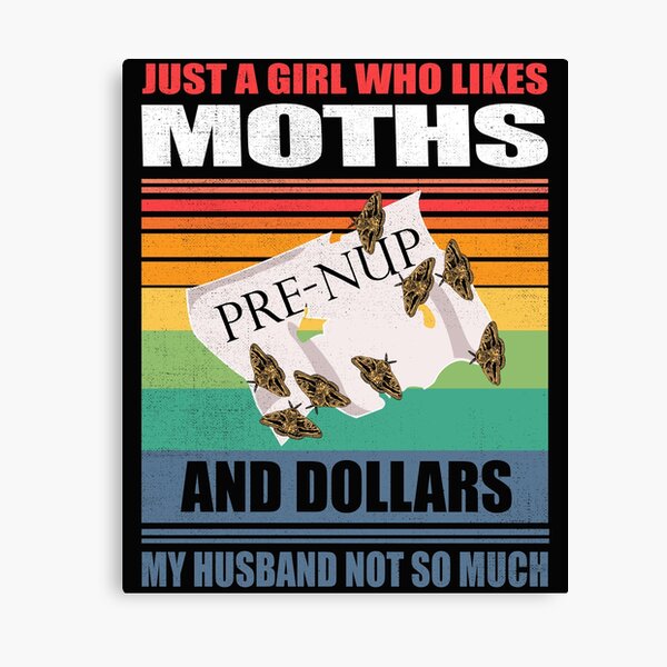 Item preview, Vintage Moths Retro Moth Pre-Nup prenuptial agreement Marriage dollars Betularia Hoverfly Noctuid Lover Gift designed and sold by TheAplus.