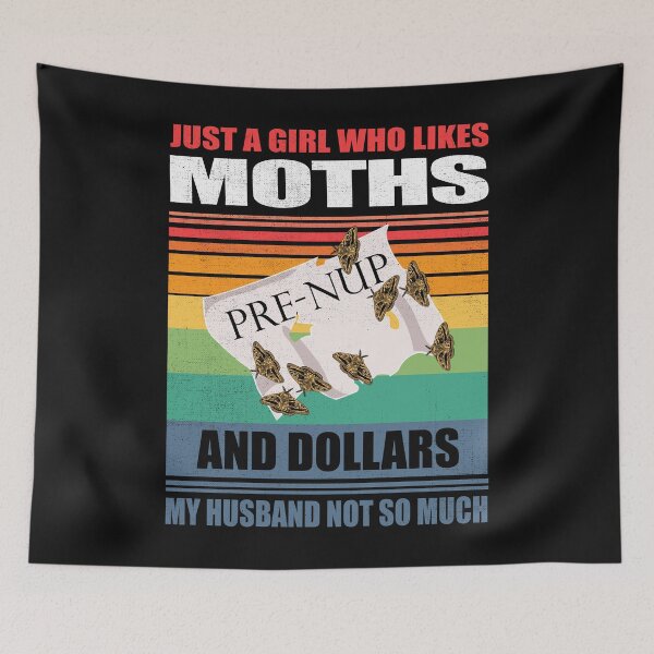 Item preview, Vintage Moths Retro Moth Pre-Nup prenuptial agreement Marriage dollars Betularia Hoverfly Noctuid Lover Gift designed and sold by TheAplus.