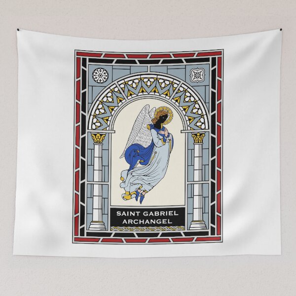 Item preview, ST GABRIEL THE ARCHANGEL under STAINED GLASS designed and sold by CatholicSaints.