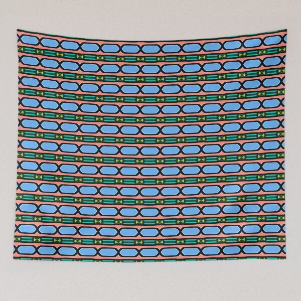 Item preview, Palmera (windows)- Deco Futurist psychedelic minimalist pattern by The Raumier designed and sold by N-W-T-S-I-O.
