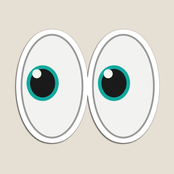 Googly Eyes – Stickers (4 Pack) Magnet for Sale by The Random Artist