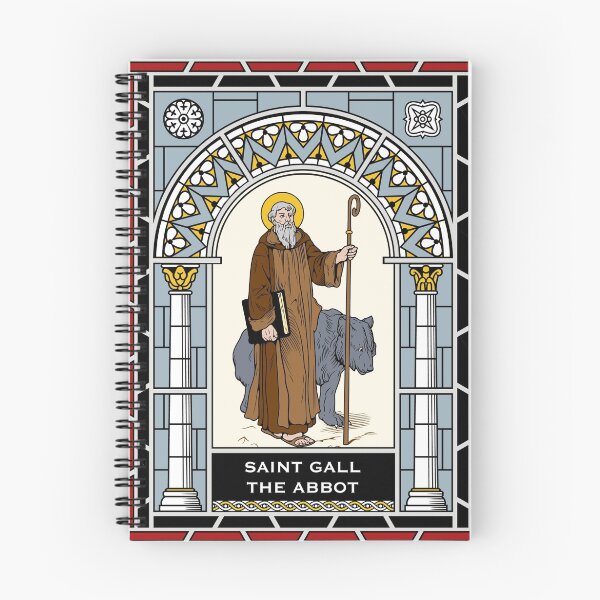Item preview, SAINT GALL under STAINED GLASS designed and sold by CatholicSaints.