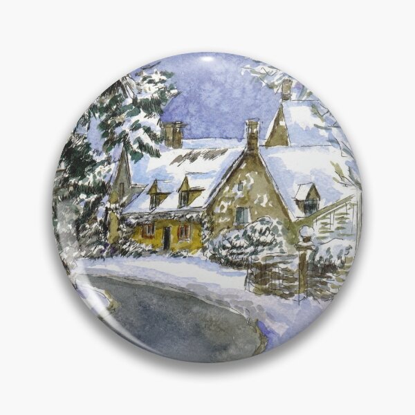 Item preview, Cotswolds in winter. Christmas landscape designed and sold by Colibri77.