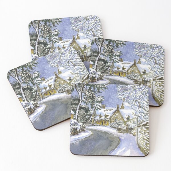 Item preview, Cotswolds in winter. Christmas landscape designed and sold by Colibri77.