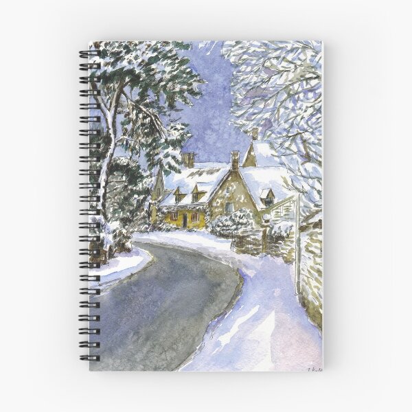Item preview, Cotswolds in winter. Christmas landscape designed and sold by Colibri77.