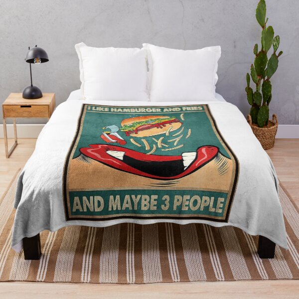 Item preview, I Like Hamburger And Fries And Maybe 3 People designed and sold by YimHrishi.