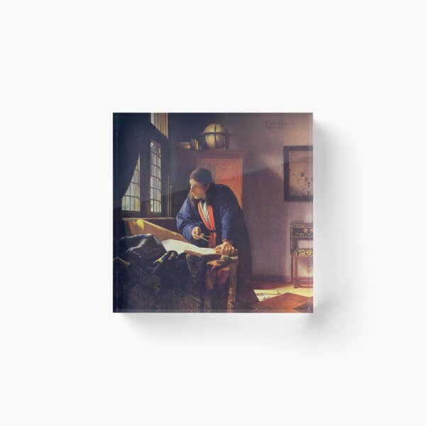 Item preview, JOHANNES VERMEER The Geographer 1669 Rare HD Original Best Johannes Vermeer Print designed and sold by Go Logo Designs.