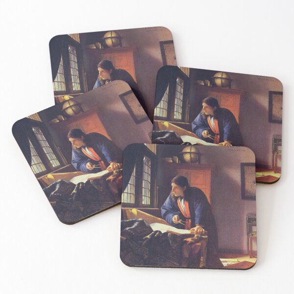 Item preview, JOHANNES VERMEER The Geographer 1669 Rare HD Original Best Johannes Vermeer Print designed and sold by Go Logo Designs.
