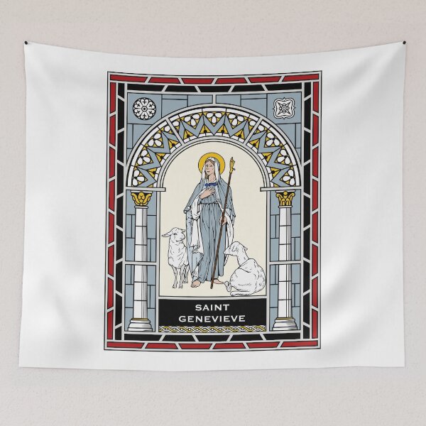 Item preview, ST GENEVIEVE under STAINED GLASS designed and sold by CatholicSaints.