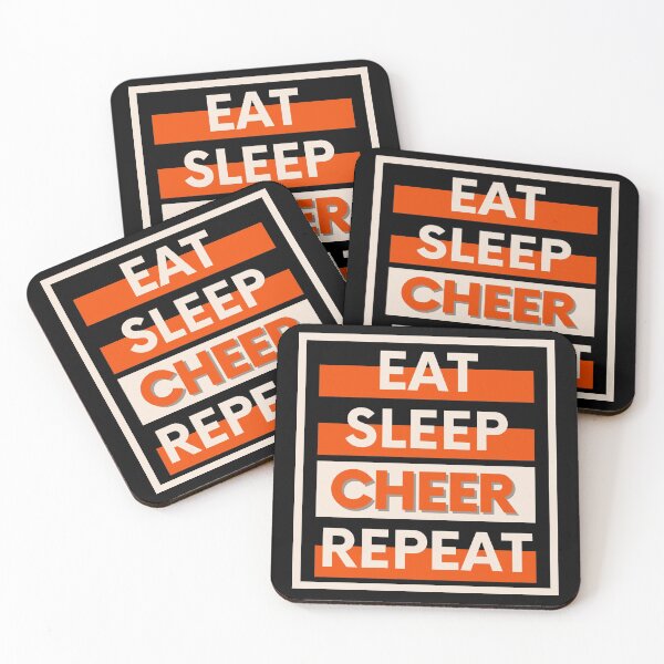 Item preview, Eat Sleep Cheer Repeat designed and sold by JooArtPrints  ★★★★★.
