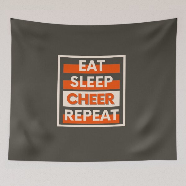 Item preview, Eat Sleep Cheer Repeat designed and sold by JooArtPrints  ★★★★★.