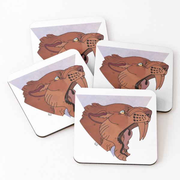 Item preview, roaring smilodon designed and sold by Camille Yadan.