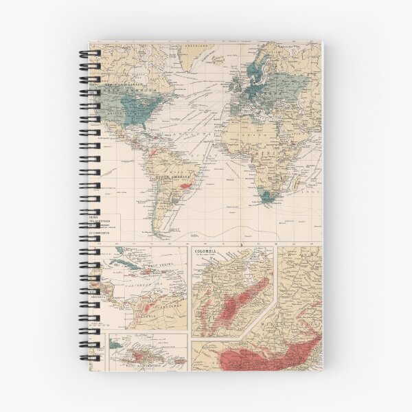 Item preview, Old Coffee Farming & Consumption World Map (1907) Vintage Agricultural Commodity Atlas designed and sold by BravuraMedia.
