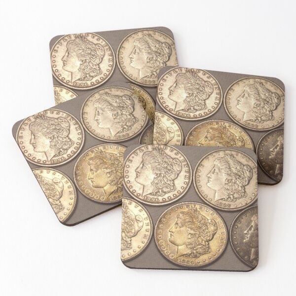 Item preview, 5 Morgan Dollars designed and sold by coinsxcrochet.