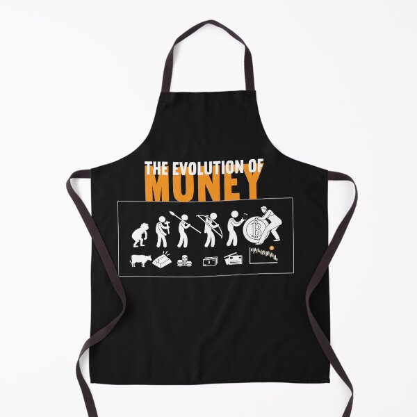Item preview, The Evolution of Money Cryptocurrency Blockchain Humor Bitcoin designed and sold by Anela-MC.