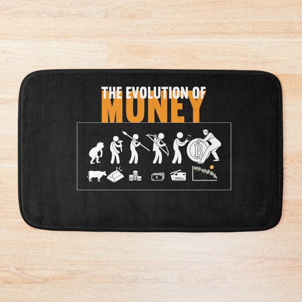 Item preview, The Evolution of Money Cryptocurrency Blockchain Humor Bitcoin designed and sold by Anela-MC.