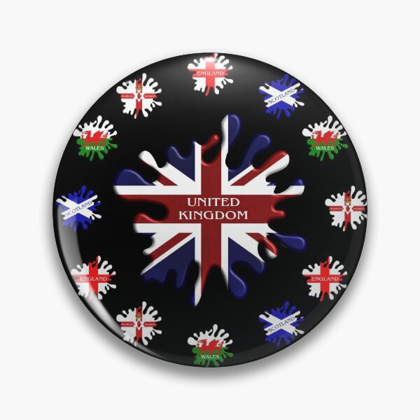 Item preview, United Kingdom Flags Paint Splat Design designed and sold by wimblettdesigns.