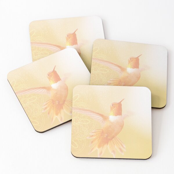 Item preview, Hummingbird with light and background mandala designed and sold by Lumimango.