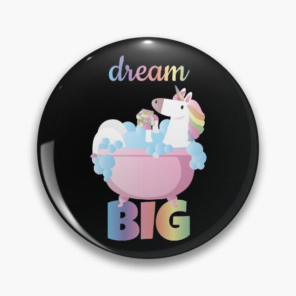 Item preview, Dream big - black and rainbow unicorn designed and sold by FunnyChameleon.