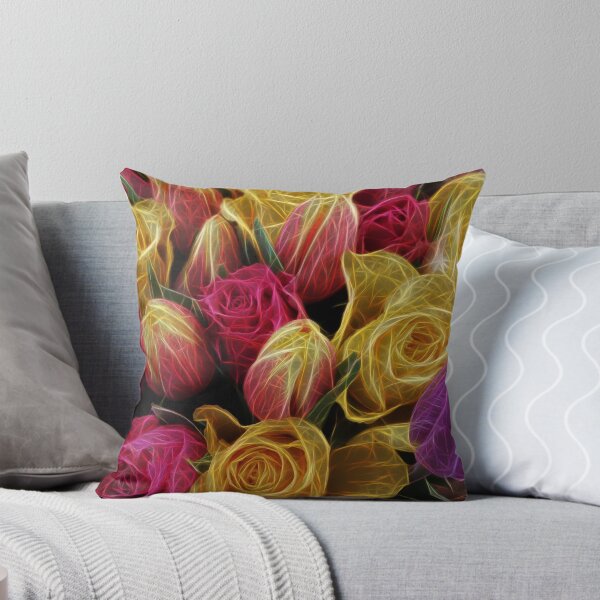 Item preview, mixed flowers of bright colours in this glowing bouquet designed and sold by mister-john.