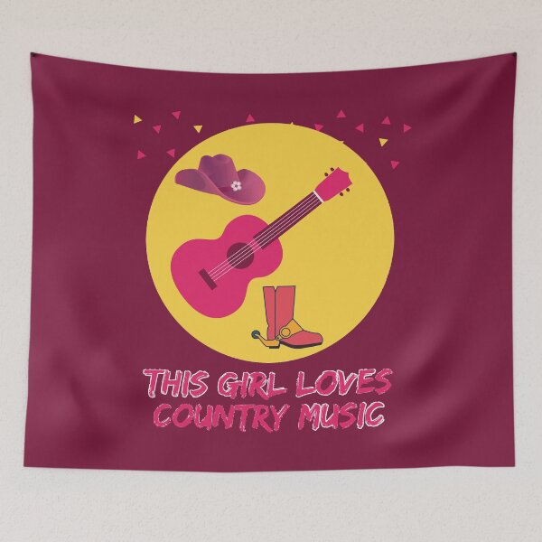 Item preview, This Girl Loves Country Music designed and sold by mayankg1100.