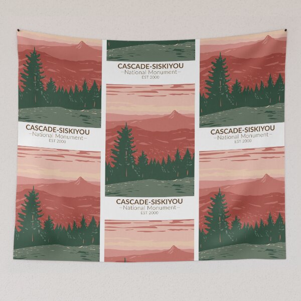 Item preview, Cascade Siskiyou National Monument Oregon Vintage designed and sold by KrisSidDesigns.