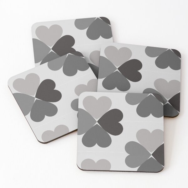 Item preview, grey heart clover designed and sold by Sohyum.