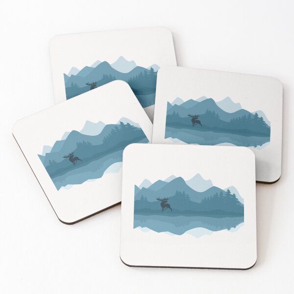 Item preview, Elk Moose Wilderness Lake Outdoors Camping Hunter Camper Gift designed and sold by TheAplus.