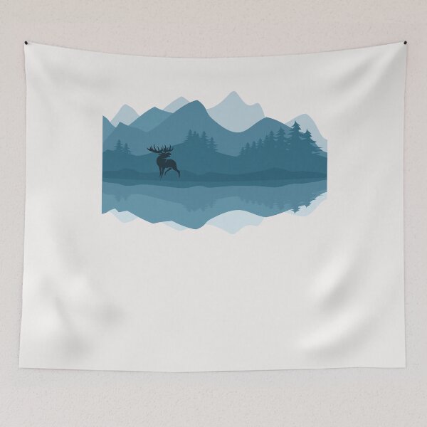 Item preview, Elk Moose Wilderness Lake Outdoors Camping Hunter Camper Gift designed and sold by TheAplus.