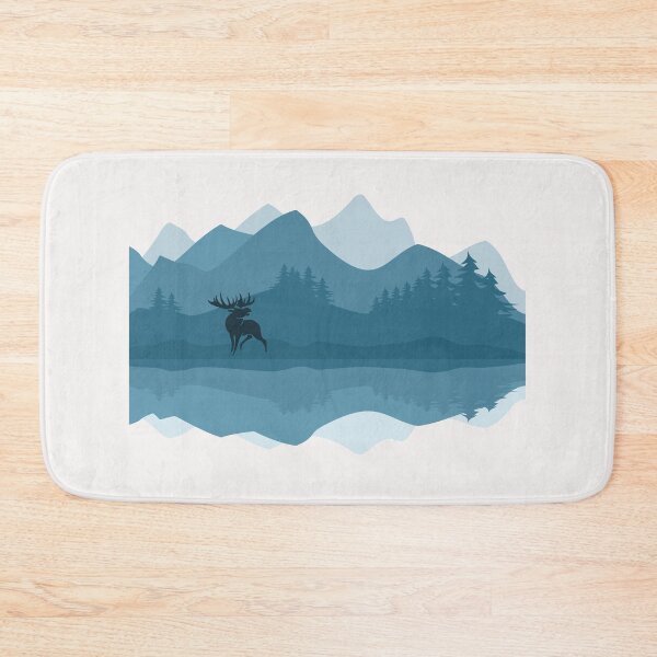 Item preview, Elk Moose Wilderness Lake Outdoors Camping Hunter Camper Gift designed and sold by TheAplus.