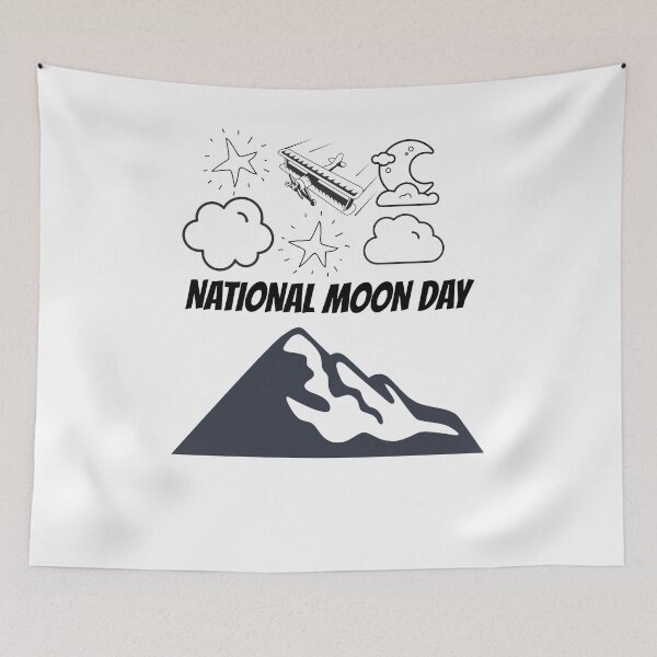 Item preview, NATIONAL MOON DAY designed and sold by MIKE'S PRINT ON DEMAND.