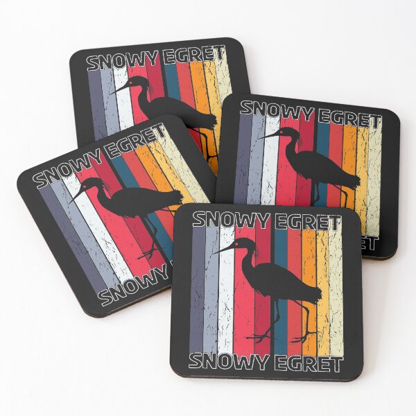 Item preview, Vintage Snowy Egret Retro Heron Swamp Bird Lover Gift designed and sold by TheAplus.