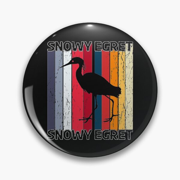 Item preview, Vintage Snowy Egret Retro Heron Swamp Bird Lover Gift designed and sold by TheAplus.